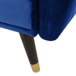 Canapé Convertible 3 Places En Velours Bleu Marine VIMMERBY 17 Canapé Convertible 3 Places En Velours Bleu Marine VIMMERBY -Promos Chesteris Boutique canape 16647419