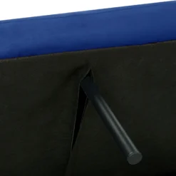 Canapé Convertible 3 Places En Velours Bleu Marine VIMMERBY 18 Canapé Convertible 3 Places En Velours Bleu Marine VIMMERBY -Promos Chesteris Boutique canape 16647421