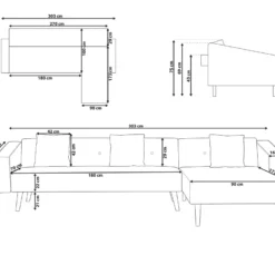 Canapé Convertible - Vadso - Velours, Noir 12 Canapé Convertible - Vadso - Velours, Noir -Promos Chesteris Boutique canape 16649123