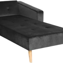 Canapé Convertible - Vadso - Velours, Noir 19 Canapé Convertible - Vadso - Velours, Noir -Promos Chesteris Boutique canape 16649137