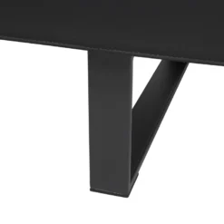 Canapé Convertible 3 Places En Cuir PU Noir DERBY PETIT -Promos Chesteris Boutique canape 16651407