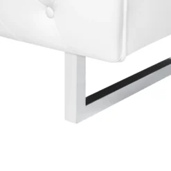 Canapé 2 Places En Cuir PU Blanc VISSLAND -Promos Chesteris Boutique canape 16655441