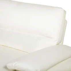 Canapé 3 Places En Cuir PU Crème VOGAR -Promos Chesteris Boutique canape 16656017