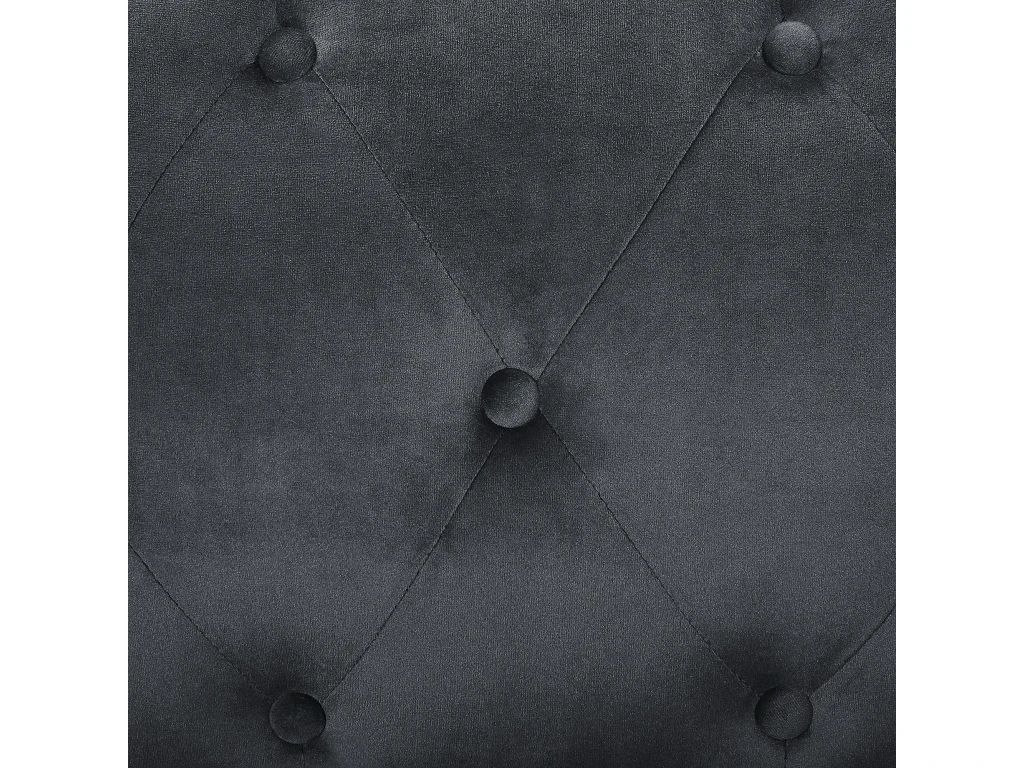 Canapé D'Angle Côté Gauche - Flen - En Velours, Noir 9 Canapé D'Angle Côté Gauche - Flen - En Velours, Noir – Image 9