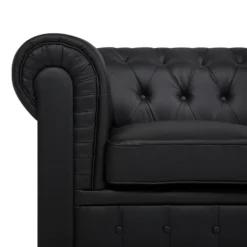 Canapé 3 Places En Cuir PU Noir CHESTERFIELD BIG 16 Canapé 3 Places En Cuir PU Noir CHESTERFIELD BIG -Promos Chesteris Boutique canape 16656813