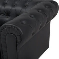 Canapé 3 Places En Cuir PU Noir CHESTERFIELD BIG 18 Canapé 3 Places En Cuir PU Noir CHESTERFIELD BIG -Promos Chesteris Boutique canape 16656817