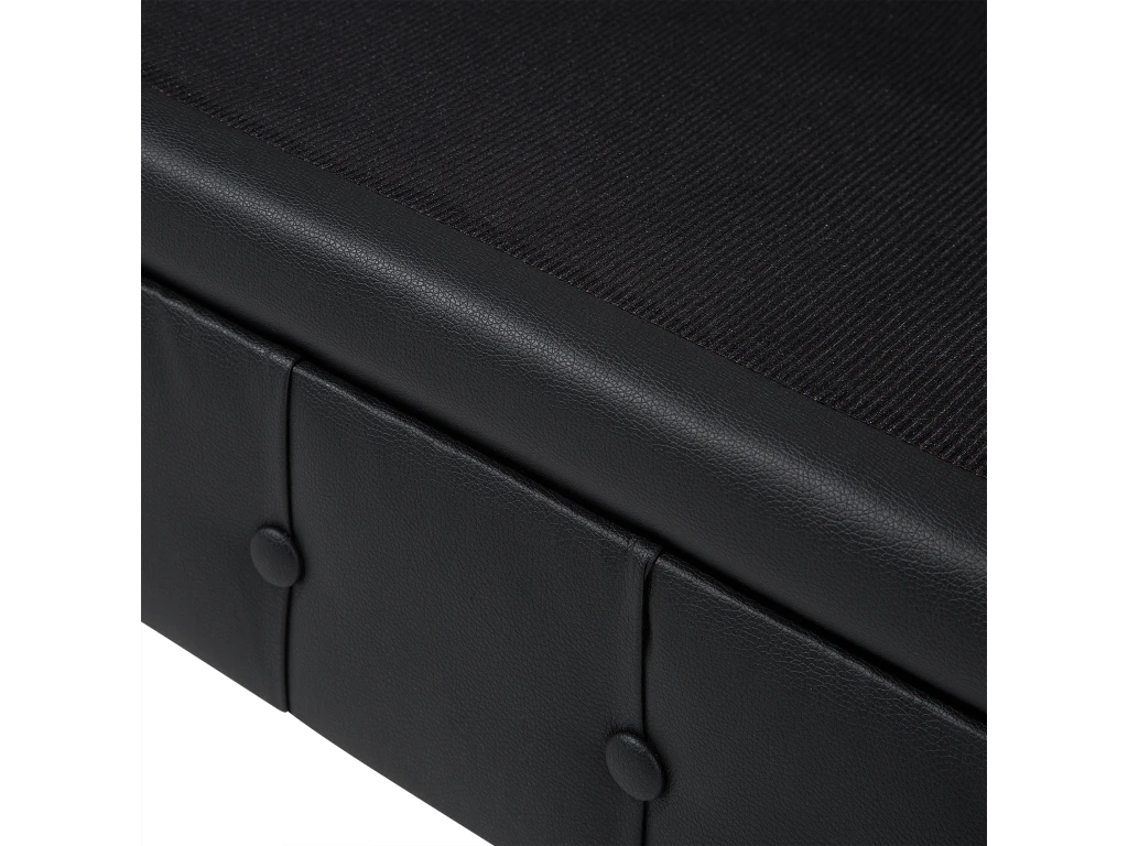 Canapé 3 Places En Cuir PU Noir CHESTERFIELD BIG 10 Canapé 3 Places En Cuir PU Noir CHESTERFIELD BIG – Image 10