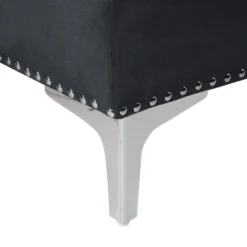 Canapé D'Angle Côté Droit - Flen - En Velours, Noir 16 Canapé D'Angle Côté Droit - Flen - En Velours, Noir -Promos Chesteris Boutique canape 16657063