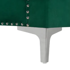 Canap 3 Places En Velours Vert AVALDSENES -Promos Chesteris Boutique canape 16657365