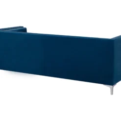 Canapé 3 Places En Velours Bleu Marine AVALDSENES 13 Canapé 3 Places En Velours Bleu Marine AVALDSENES -Promos Chesteris Boutique canape 16657835