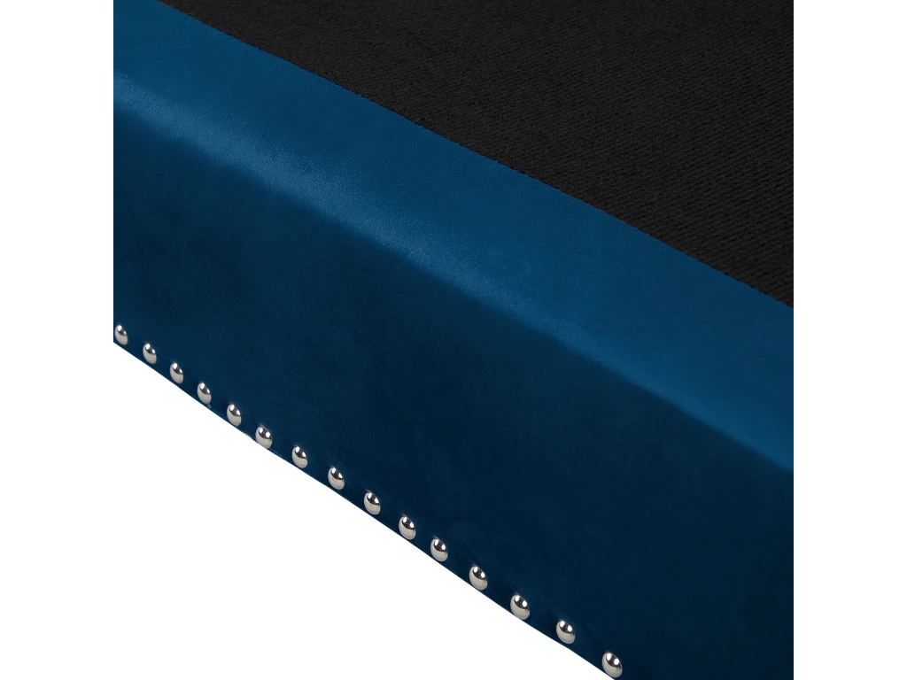 Canapé 3 Places En Velours Bleu Marine AVALDSENES 7 Canapé 3 Places En Velours Bleu Marine AVALDSENES – Image 7