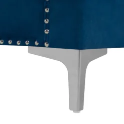 Canapé 3 Places En Velours Bleu Marine AVALDSENES 16 Canapé 3 Places En Velours Bleu Marine AVALDSENES -Promos Chesteris Boutique canape 16657841