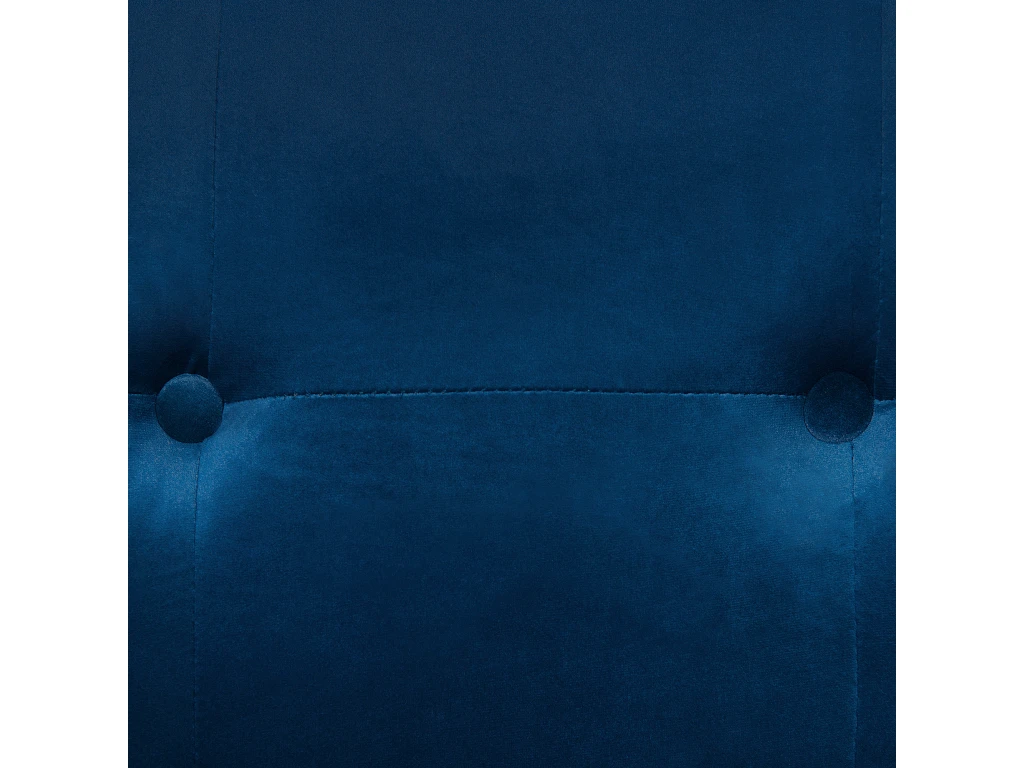 Canapé 3 Places En Velours Bleu Marine AVALDSENES 9 Canapé 3 Places En Velours Bleu Marine AVALDSENES – Image 9