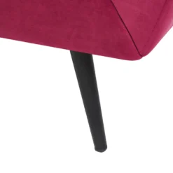 Canapé 3 Places En Velours Rouge Bordeaux LENVIK 15 Canapé 3 Places En Velours Rouge Bordeaux LENVIK -Promos Chesteris Boutique canape 16658077