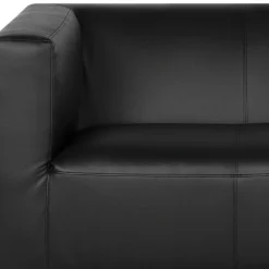 Canapé 3 Places En Cuir PU Noir FLORO 13 Canapé 3 Places En Cuir PU Noir FLORO -Promos Chesteris Boutique canape 16658371