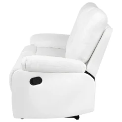 Canapé 3 Places En Cuir PU Blanc Avec Position Réglable BERGEN -Promos Chesteris Boutique canape 16659243