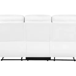 Canapé 3 Places En Cuir PU Blanc Avec Position Réglable BERGEN -Promos Chesteris Boutique canape 16659245