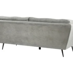 Canapé 3 Places En Velours Gris LENVIK 12 Canapé 3 Places En Velours Gris LENVIK -Promos Chesteris Boutique canape 16659423