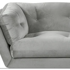 Canapé 3 Places En Velours Gris LENVIK 13 Canapé 3 Places En Velours Gris LENVIK -Promos Chesteris Boutique canape 16659425