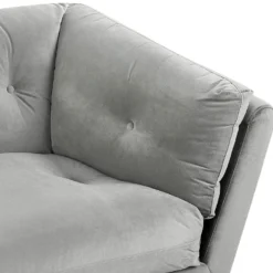 Canapé 3 Places En Velours Gris LENVIK 14 Canapé 3 Places En Velours Gris LENVIK -Promos Chesteris Boutique canape 16659427