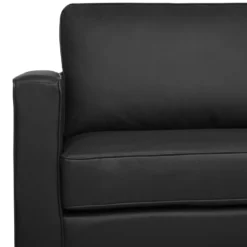 Canapé 3 Places En Cuir Noir SAVALEN -Promos Chesteris Boutique canape 16659713