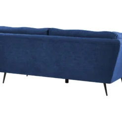 Canapé 3 Places En Velours Bleu Marine LENVIK -Promos Chesteris Boutique canape 16661119