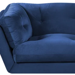 Canapé 3 Places En Velours Bleu Marine LENVIK -Promos Chesteris Boutique canape 16661121