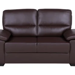 Canapé 2 Places En Cuir PU Marron VOGAR