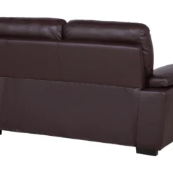 Canapé 2 Places En Cuir PU Marron VOGAR -Promos Chesteris Boutique canape 16661739
