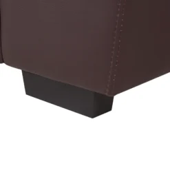 Canapé 2 Places En Cuir PU Marron VOGAR -Promos Chesteris Boutique canape 16661747