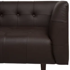 Canapé 3 Places En Cuir Marron BYSKE -Promos Chesteris Boutique canape 16662971