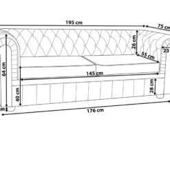 Canapé En Cuir Gris CHESTERFIELD 12 Canapé En Cuir Gris CHESTERFIELD -Promos Chesteris Boutique canape 16663959