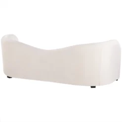 Canapé 3 Places En Velours Blanc VELTADA -Promos Chesteris Boutique canape 16664749