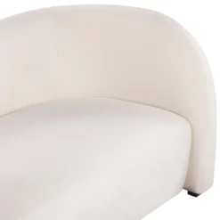 Canapé 3 Places En Velours Blanc VELTADA -Promos Chesteris Boutique canape 16664753