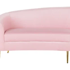 Canapé Incurvée 4 Places En Velours Rose MOSS 15 Canapé Incurvée 4 Places En Velours Rose MOSS -Promos Chesteris Boutique canape 16664971