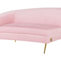 Canapé Incurvée 4 Places En Velours Rose MOSS 16 Canapé Incurvée 4 Places En Velours Rose MOSS -Promos Chesteris Boutique canape 16664973