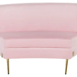 Canapé Incurvée 4 Places En Velours Rose MOSS 18 Canapé Incurvée 4 Places En Velours Rose MOSS -Promos Chesteris Boutique canape 16664977