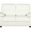 Canapé 2 Places En Cuir PU Crème VOGAR