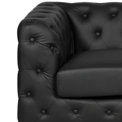 Canapé 2 Places En Cuir PU Noir VISSLAND 14 Canapé 2 Places En Cuir PU Noir VISSLAND -Promos Chesteris Boutique canape 16665969