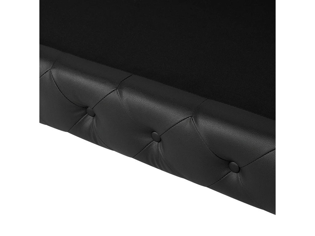 Canapé 2 Places En Cuir PU Noir VISSLAND 7 Canapé 2 Places En Cuir PU Noir VISSLAND – Image 7