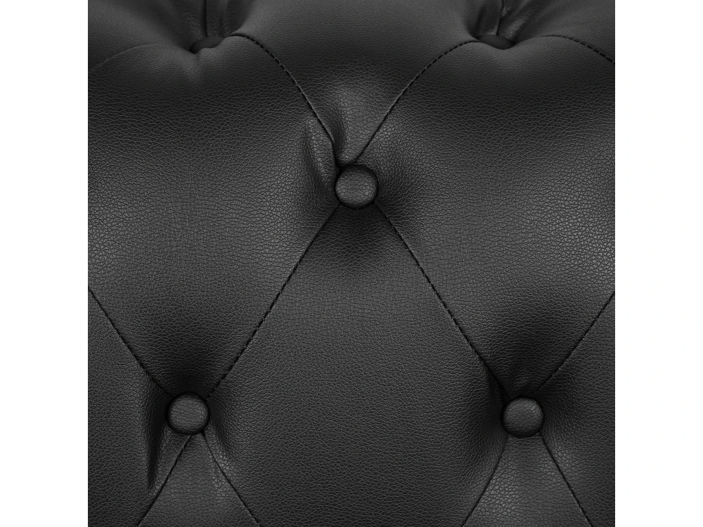 Canapé 2 Places En Cuir PU Noir VISSLAND 8 Canapé 2 Places En Cuir PU Noir VISSLAND – Image 8