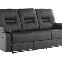 Canapé 3 Places En Cuir PU Noir Avec Position Réglable BERGEN 13 Canapé 3 Places En Cuir PU Noir Avec Position Réglable BERGEN -Promos Chesteris Boutique canape 16666257