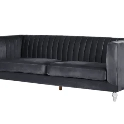Canapé 3 Places En Velours Noir ARVIKA 13 Canapé 3 Places En Velours Noir ARVIKA -Promos Chesteris Boutique canape 17157145
