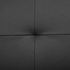 Canapé Convertible 3 Places En Cuir PU Noir BRISTOL -Promos Chesteris Boutique canape 17452169