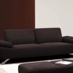 Canapé 3 Places En Microfibre POLKA - Marron