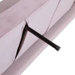 Canapé Convertible 3 Places En Velours Rose VISNES -Promos Chesteris Boutique canape 17470897