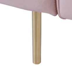 Canapé Convertible 3 Places En Velours Rose VISNES -Promos Chesteris Boutique canape 17470899