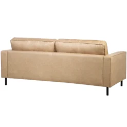 Canapé 3 Places En Cuir PU Beige SAVALEN -Promos Chesteris Boutique canape 17472443