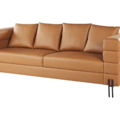 Canapé 3 Places En Cuir PU Marron GRANNA -Promos Chesteris Boutique canape 17473307