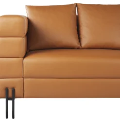 Canapé 3 Places En Cuir PU Marron GRANNA -Promos Chesteris Boutique canape 17473311